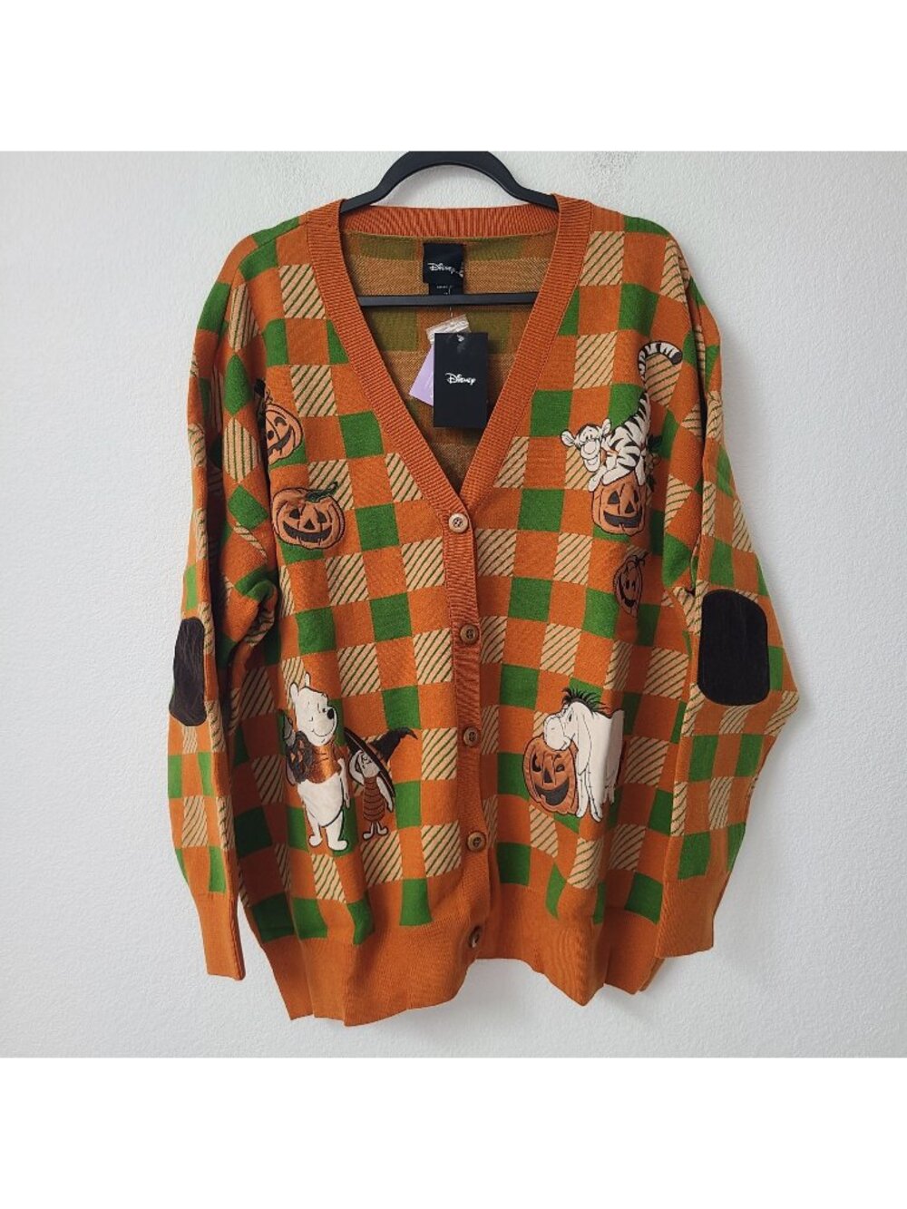Her Universe Disney Winnie The Pooh Plaid Pumpkins Cardigan Plus Size 3X #1